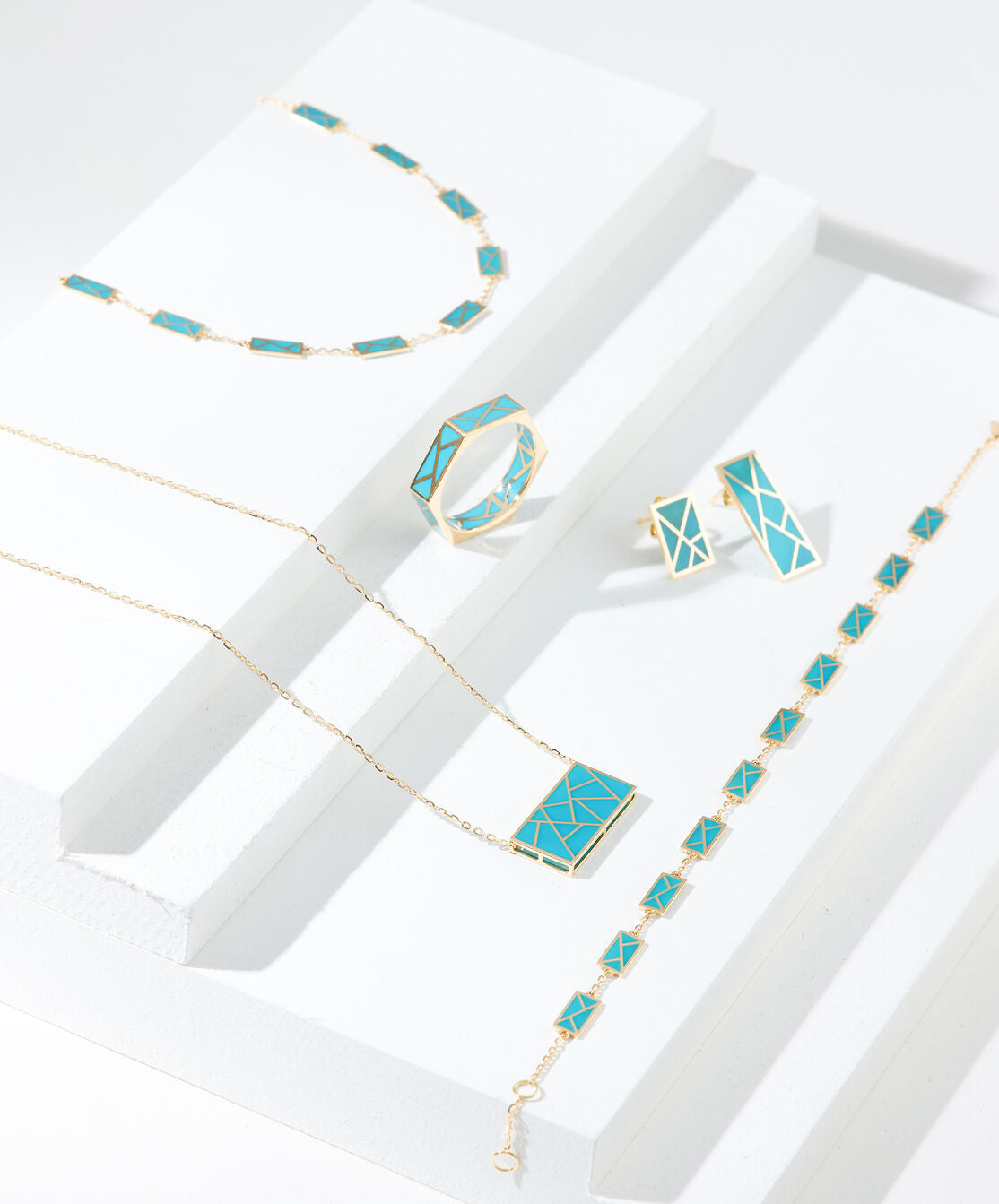 Mélange Choker Turquoise